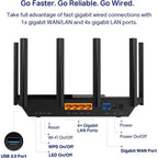 TP-Link Archer AXE75 AXE5400 Tri-Band Gigabit Wi-Fi 6E Router