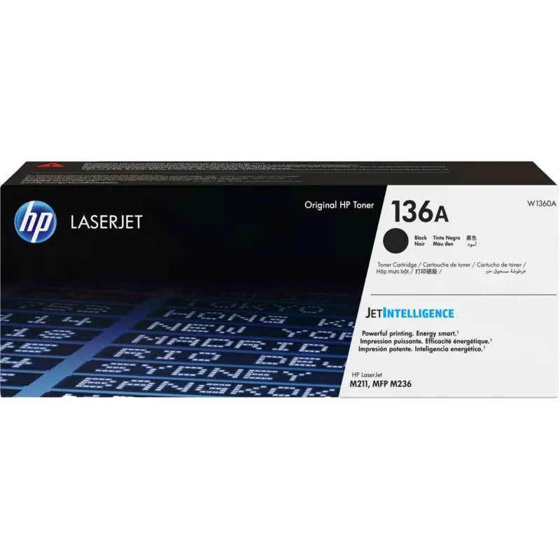 HP 136A Black Original LaserJet Toner Cartridge (W1360A)