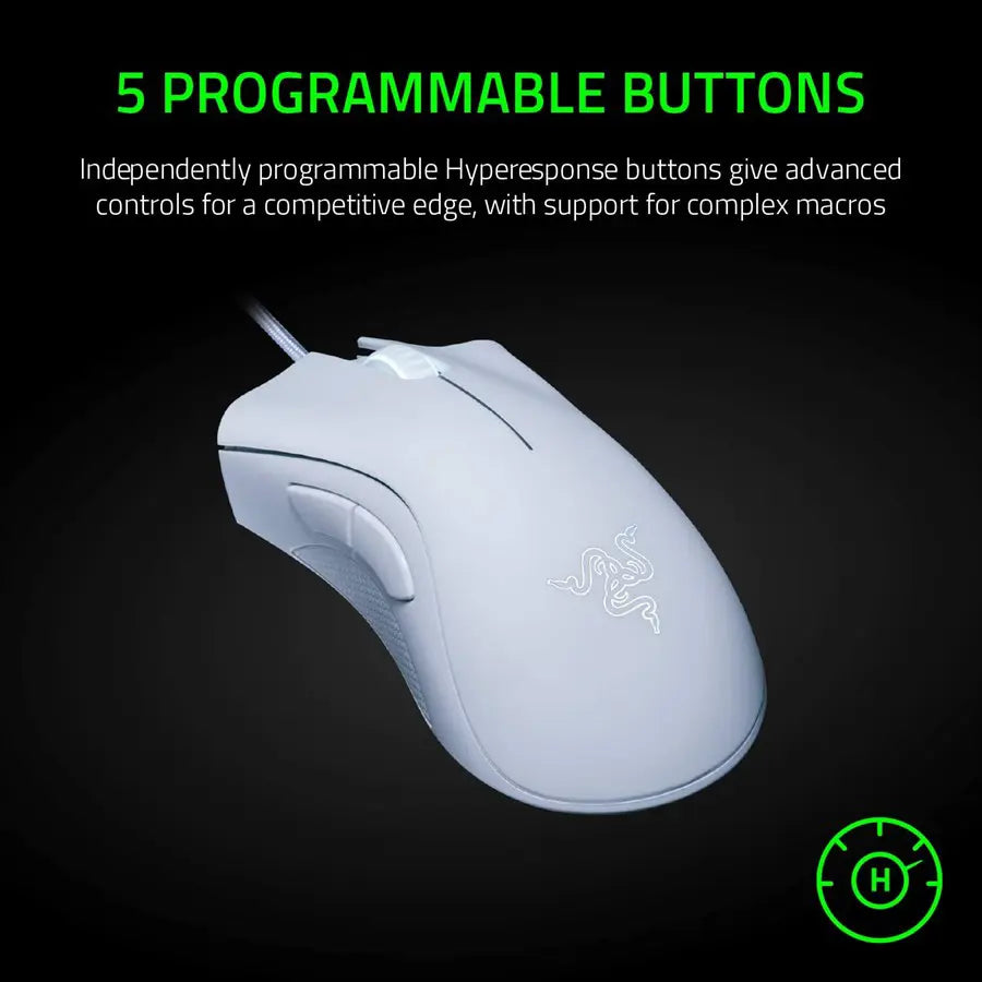 Razer DeathAdder Essential Gaming Mouse | White | RZ01-03850200