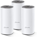 TP-Link Deco E4 AC1200 Whole Home Mesh Wi-Fi System, Wi-Fi 5 Dual-Band Up To 1167Mbps, Up To 4,500 Square Feet Coverage, Up To 100 Devices, 3-Pack