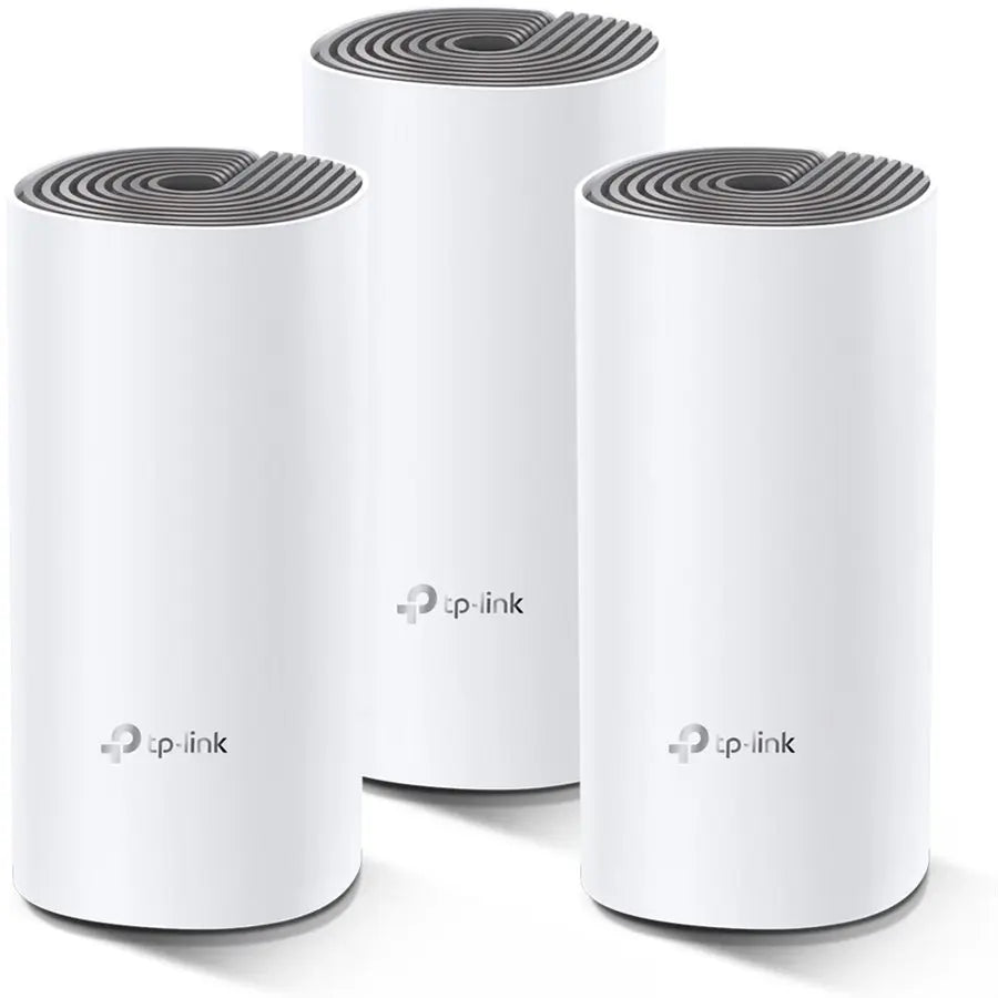 TP-Link Deco E4 AC1200 Whole Home Mesh Wi-Fi System, Wi-Fi 5 Dual-Band Up To 1167Mbps, Up To 4,500 Square Feet Coverage, Up To 100 Devices, 3-Pack