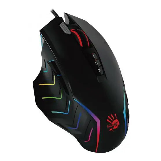 Bloody J95s Gaming Mouse with 2-Fire RGB Animation (Black) - Activated