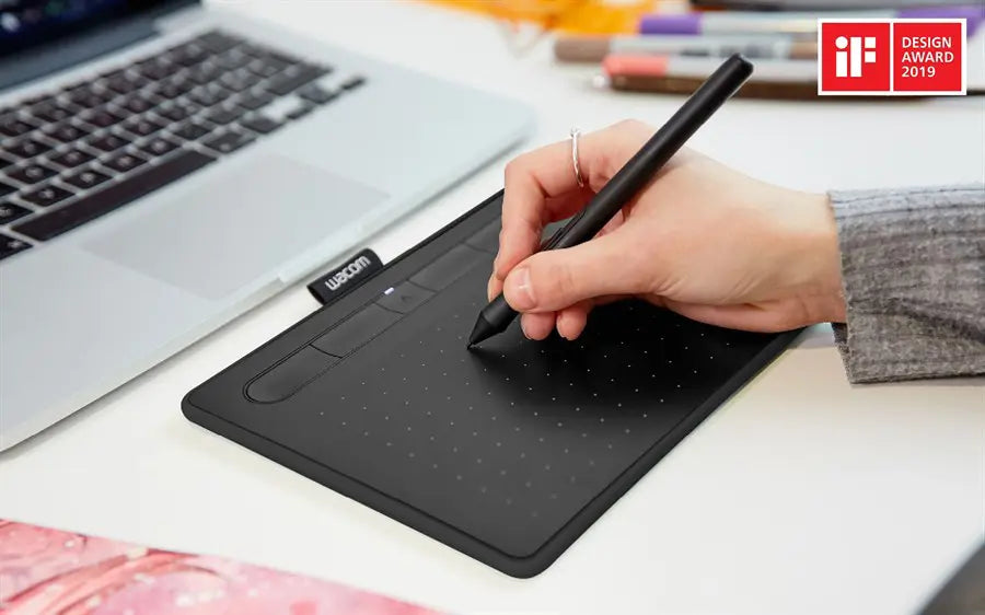 Wacom Intuos CTL-4100WL/K0-BX - Small Bluetooth Pen Tablet | Black - Bonus Software Included