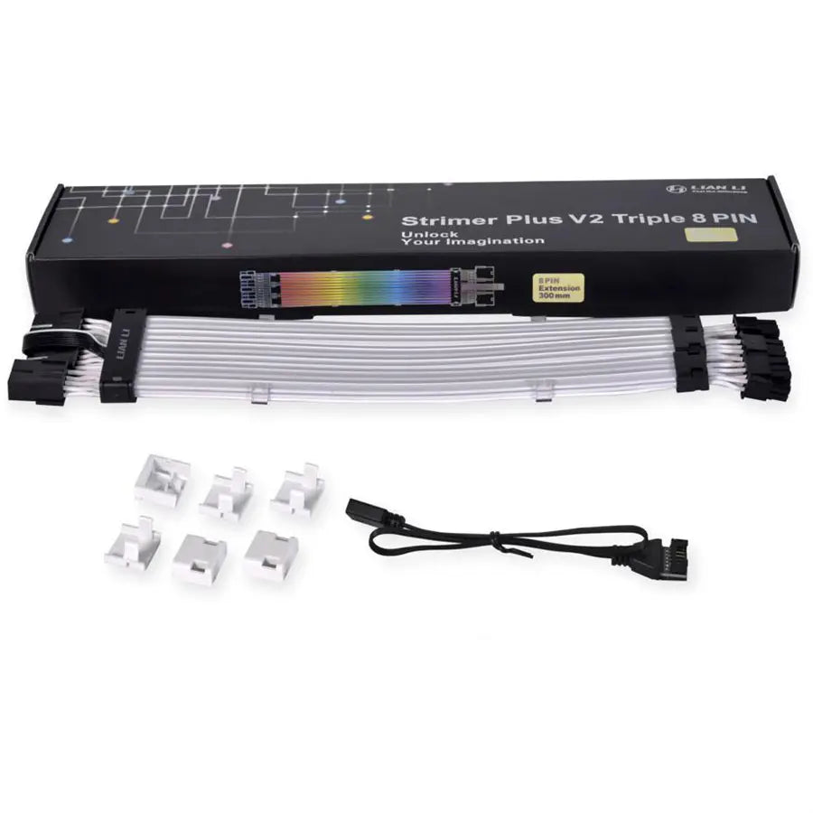 Lian Li Strimer Plus V2 Triple 8-Pin ARGB Extension Cable PW12-PV2