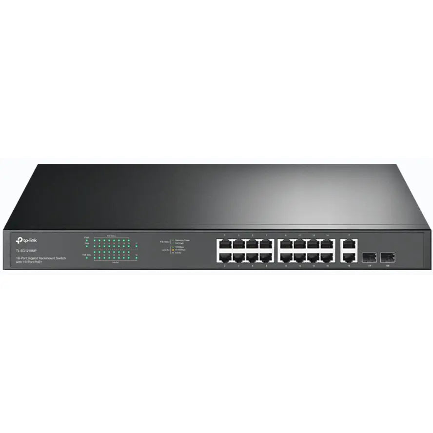 TP-Link TL-SG1218MP 18-Port Gigabit Rackmount Switch with 16 PoE+