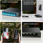 TP-Link LS105GP 5-Port Gigabit Desktop Switch With 4-Port PoE+