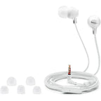 Sony MDR-EX15AP Headphones (White) In-Ear Earbud with Smartphone Control with Mic