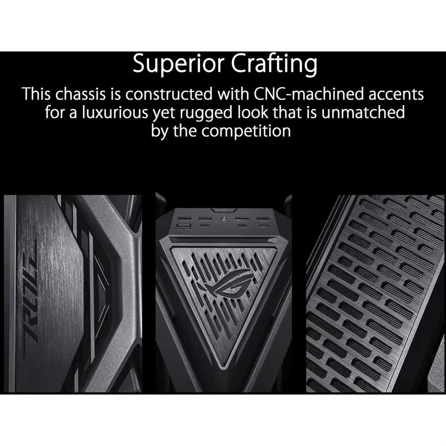 Asus ROG Hyperion GR701 EATX Full-Tower Computer Case | 420mm Dual Radiator Support | Black