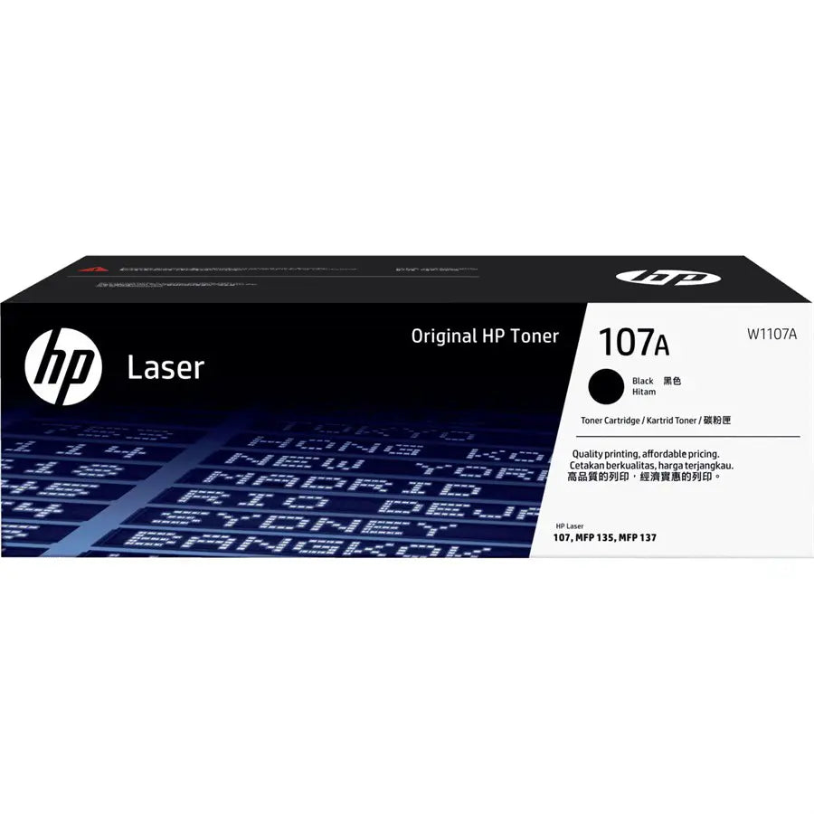 HP 107A Black Original Laser Toner Cartridge W1107A for HP Laser 107A 107W MFP 135A 135W 137FNW