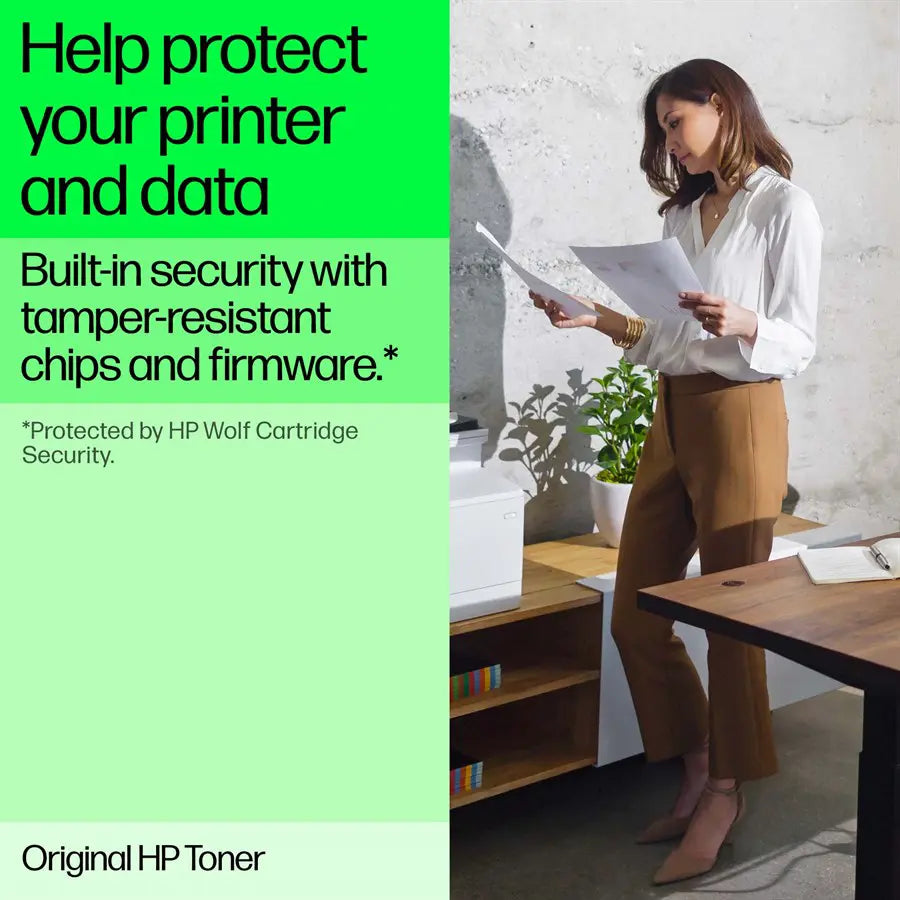 HP 206A Black Original LaserJet Toner Cartridge, W2110A