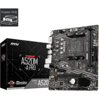 MSI A520M-A PRO Gaming Motherboard AMD | AM4 socket – Ryzen 3000/4000/5000 Support - DDR4