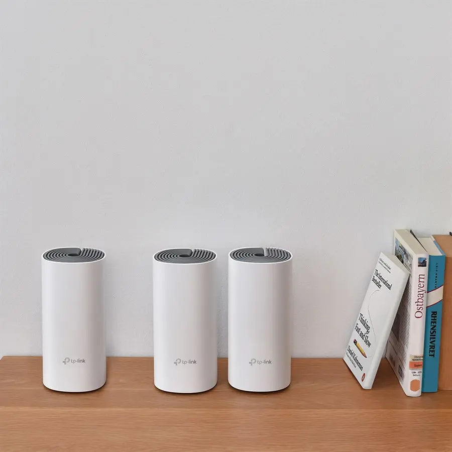 TP-Link Deco E4 AC1200 Whole Home Mesh Wi-Fi System, Wi-Fi 5 Dual-Band Up To 1167Mbps, Up To 4,500 Square Feet Coverage, Up To 100 Devices, 3-Pack