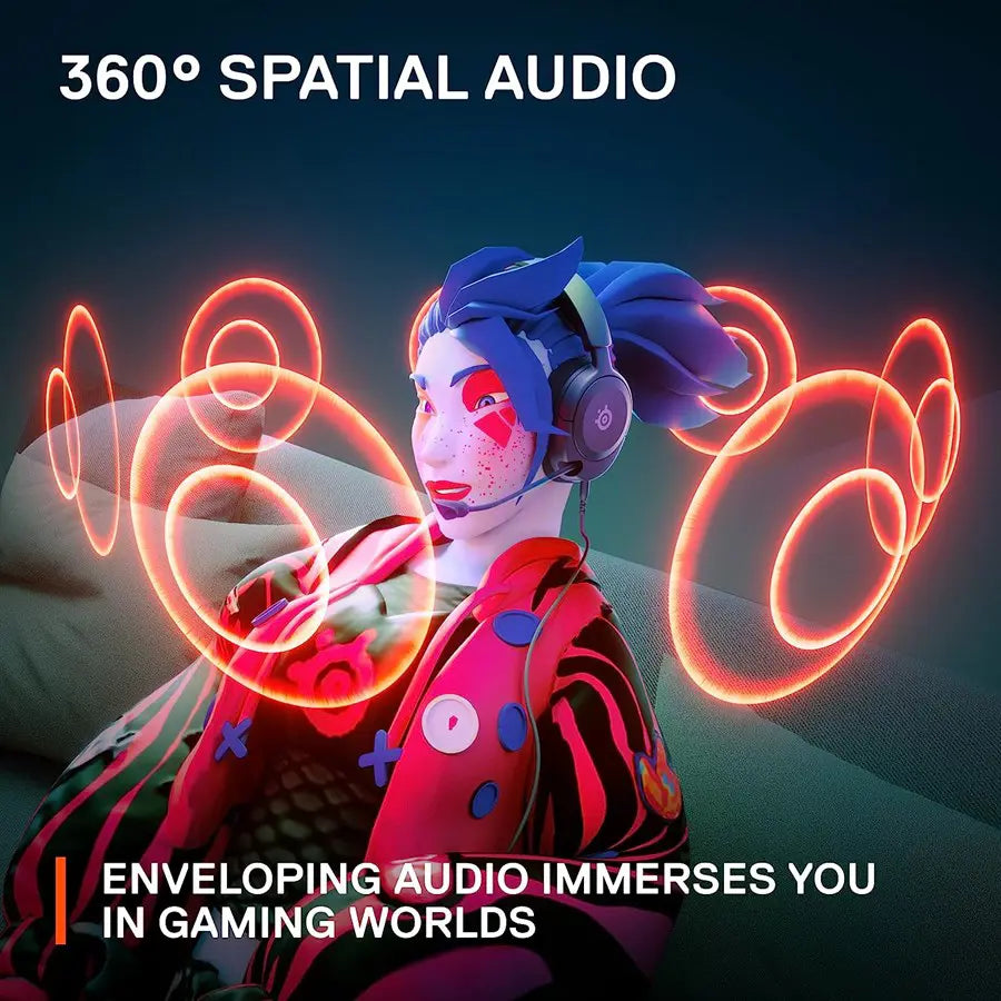 SteelSeries Arctis Nova 1P Multi-System Gaming Wired Headset, Hi-Fi Drivers, 360 Spatial Audio, Noise-Cancelling Mic, 3.5mm Jack, PS5/PS4, PC, Xbox, Switch, Black 61611