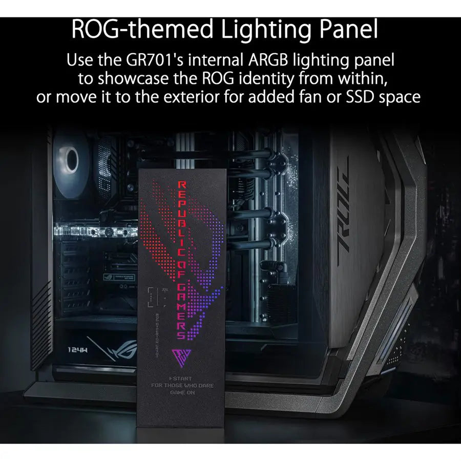 Asus ROG Hyperion GR701 EATX Full-Tower Computer Case | 420mm Dual Radiator Support | Black