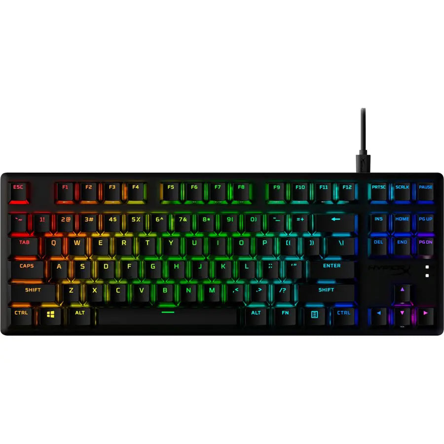 HyperX Alloy Origins Core PBT HX Aqua - Mechanical Gaming Keyboard Black 639N7AA - HyperX Red - Linear