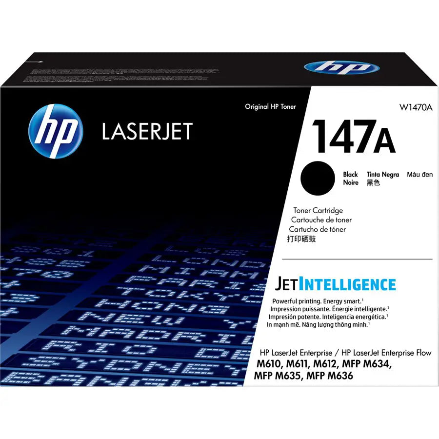 HP 147A Black Original LaserJet Toner Cartridge, W1470A