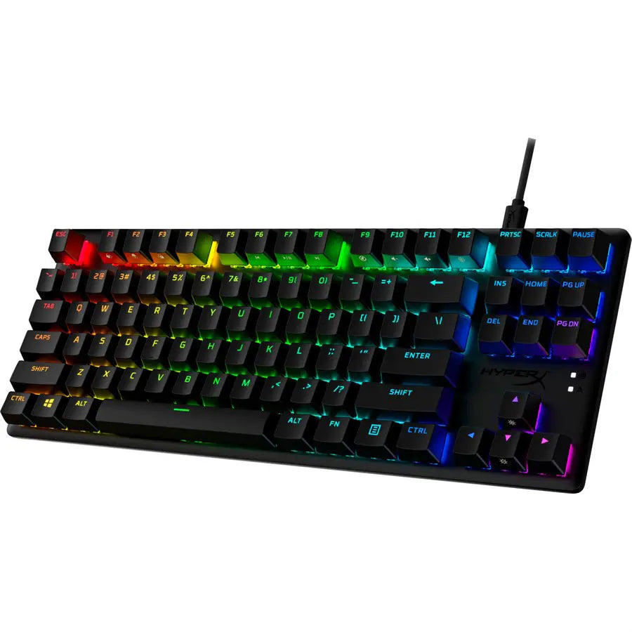 HyperX Alloy Origins Core PBT HX Aqua - Mechanical Gaming Keyboard Black 639N7AA - HyperX Red - Linear