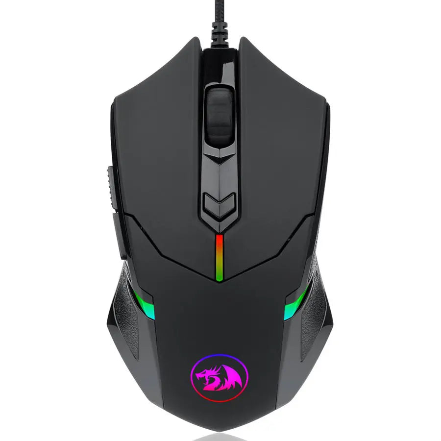 Redragon Centrophorus 2 M601 Wired Gaming Mouse, 7200 DPI, RGB, Black