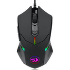 Redragon Centrophorus 2 M601 Wired Gaming Mouse, 7200 DPI, RGB, Black