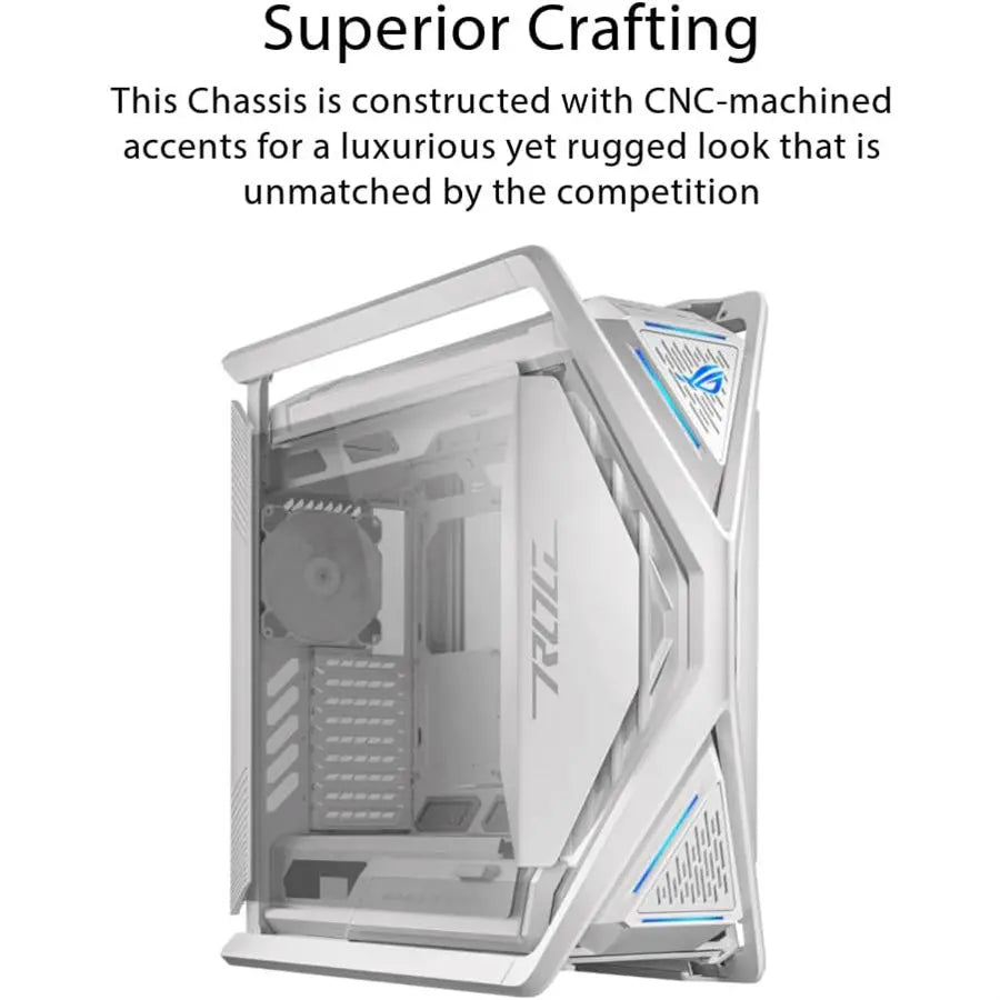 Asus ROG Hyperion GR701 EATX Full-Tower Computer Case | 420mm Dual Radiator Support | White