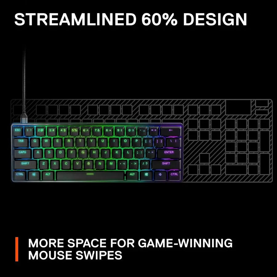 SteelSeries Apex 9 Mini Optical Gaming Keyboard - OptiPoint Linear Optical Switches - US English - 64837