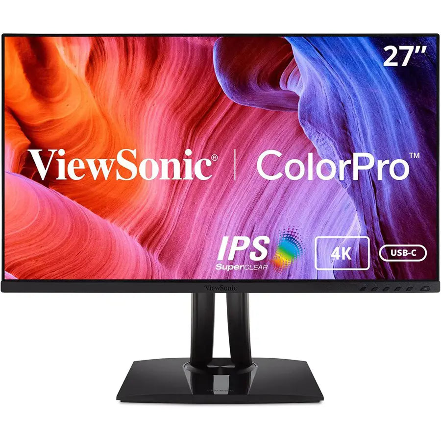ViewSonic VP2756-4K 27' 4K UHD Pantone Validated 100% sRGB Factory Pre-Calibrated IPS Monitor with 60W USB-C