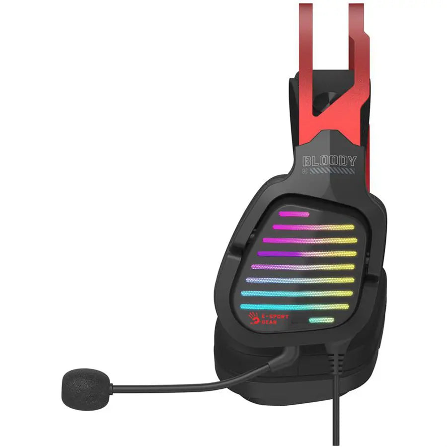 Bloody G560 Gaming Headset - Virtual 7.1 USB Wired Surround Sound - RGB Flow Backlight - Sports Red