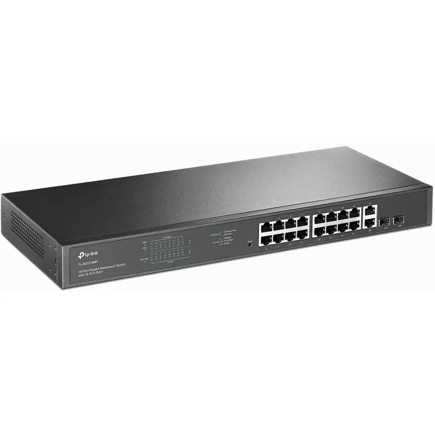 TP-Link TL-SG1218MP 18-Port Gigabit Rackmount Switch with 16 PoE+