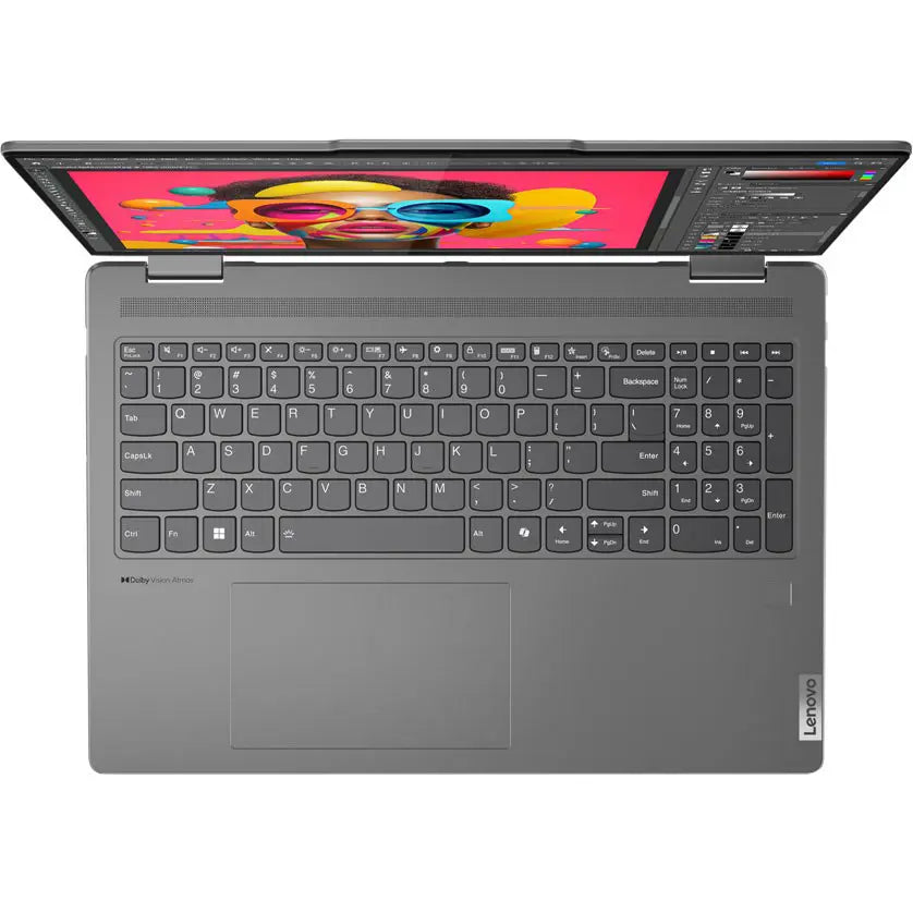 Lenovo Yoga 7 2-in-1 16IML9 Laptop - Intel® Core™ Ultra 7 155U 16GB LPDDR5x 1TB SSD Backlit KB Windows 11 Fingerprint Reader 16' WUXGA Touchscreen Display - 83DL0002US - Storm Grey