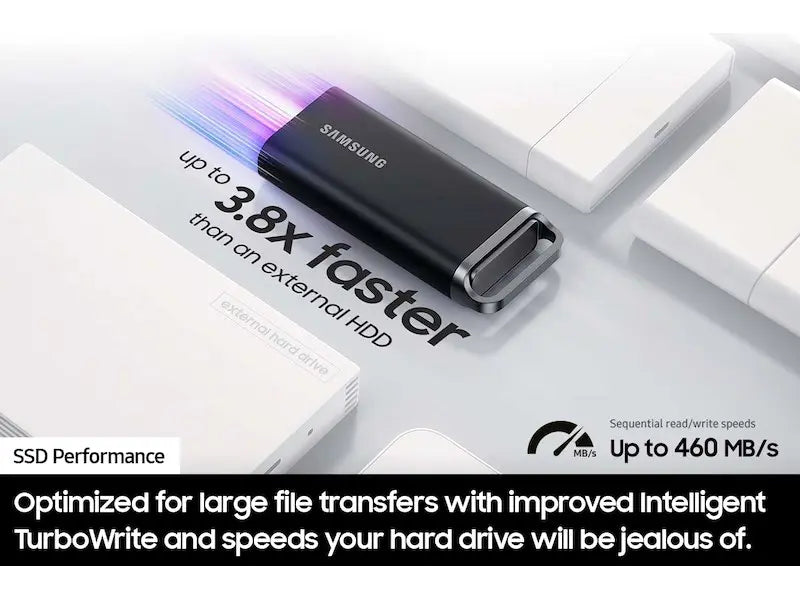 Samsung Portable SSD T5 EVO 4TB USB 3.2 Gen 1 460MB/s Read