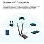 TP-Link Archer TX20E AX1800 WiFi 6 Bluetooth 5.2 PCIe Adapter - OFDMA and MU-MIMO - High-Gain Antennas