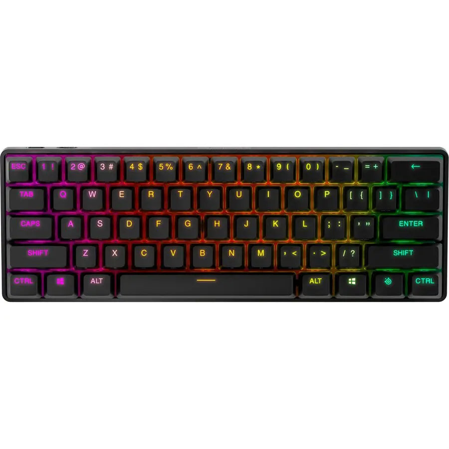 SteelSeries Apex Pro Mini Wireless 60% Mechanical Gaming Keyboard - OmniPoint 2.0 Adjustable Switches - 64842 - US English