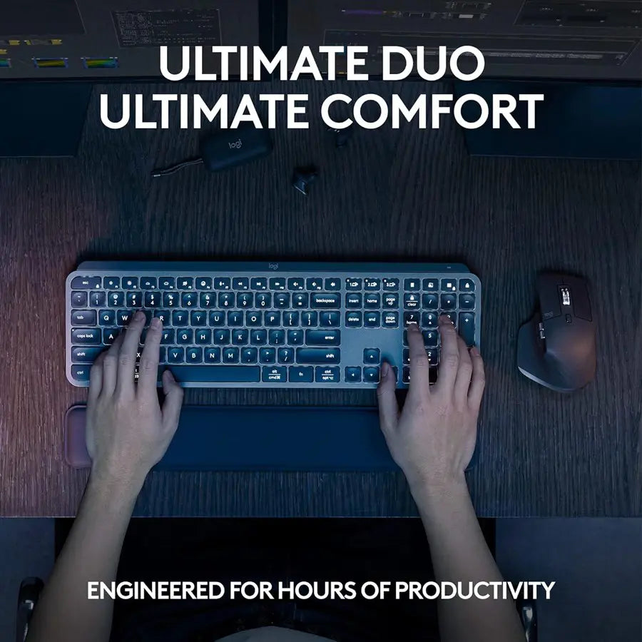 Logitech MX KEYS S COMBO Performance Combo | MX Master 3S, MX Keys S, MX Palm Rest | 920-011616 | 920-011605