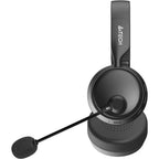 A4Tech BH230 Wireless Headset, Bluetooth 5.3, Noise-Cancelling Mic, 40mm Speaker Unit, 90 Degree Flat Foldable, Black