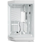 HYTE Y70 Modern Aesthetic Case Snow White - Dual Chamber Panoramic Tempered Glass Mid-Tower ATX Computer Gaming Case - with PCIE 4.0 Riser Cable Included