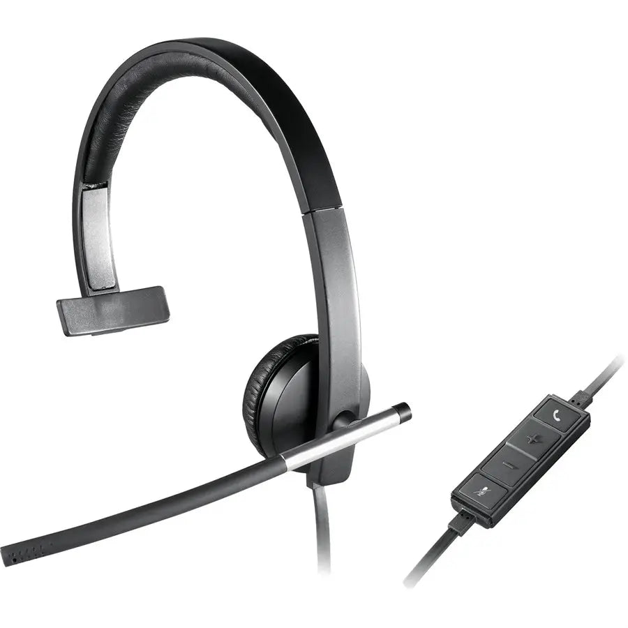 Logitech H650E USB Mono Headset - Enterprise-Grade Audio Quality - Designed and Certified for Business - 981-000514 - Cisco Compatible