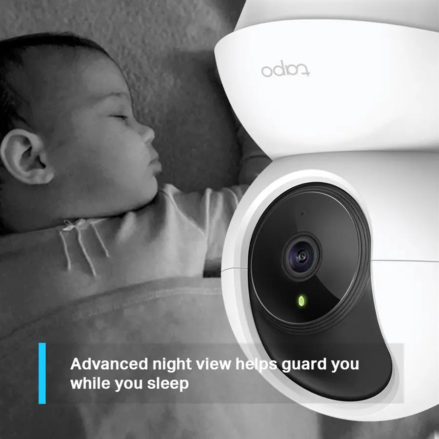 TP-Link Tapo C210 Pan/Tilt Home Security Wi-Fi Camera, 2K 3MP Video, 30 Ft Night Vision, Two-Way Audio
