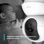 TP-Link Tapo C210 Pan/Tilt Home Security Wi-Fi Camera, 2K 3MP Video, 30 Ft Night Vision, Two-Way Audio