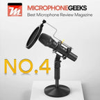 MAONO HD300T Podcast Dynamic Microphone, USB and XLR, Volume Control, 1/8' Headphone Output, Cardioid, AU-HD300T