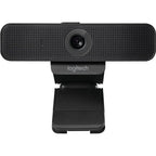 Logitech C925e Business Webcam, 1080p 30fps, 78 Degree FOV, Autofocus, RightLight 2, Dual Omnidirectional Mics, H.264, USB-A, Privacy Shutter, Black, 960-001076