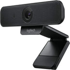 Logitech C925e Business Webcam, 1080p 30fps, 78 Degree FOV, Autofocus, RightLight 2, Dual Omnidirectional Mics, H.264, USB-A, Privacy Shutter, Black, 960-001076