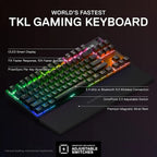 SteelSeries APEX PRO TKL Wireless (2023) - Wireless Tenkeyless ESports Gaming Keyboard - Omnipoint 2.0 Adjustable Switches - Black | 64865 - US English