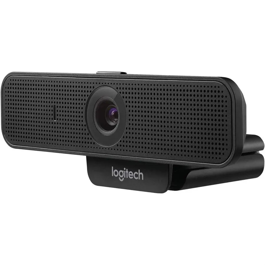 Logitech C925e Business Webcam, 1080p 30fps, 78 Degree FOV, Autofocus, RightLight 2, Dual Omnidirectional Mics, H.264, USB-A, Privacy Shutter, Black, 960-001076