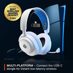 SteelSeries Arctis Nova 7P Wireless Gaming Headset for PS5, PS4 - White 61561
