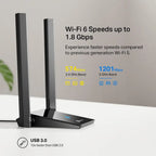 TP-Link Archer TX20U Plus AX1800 Dual Antennas High Gain Wireless USB Adapter