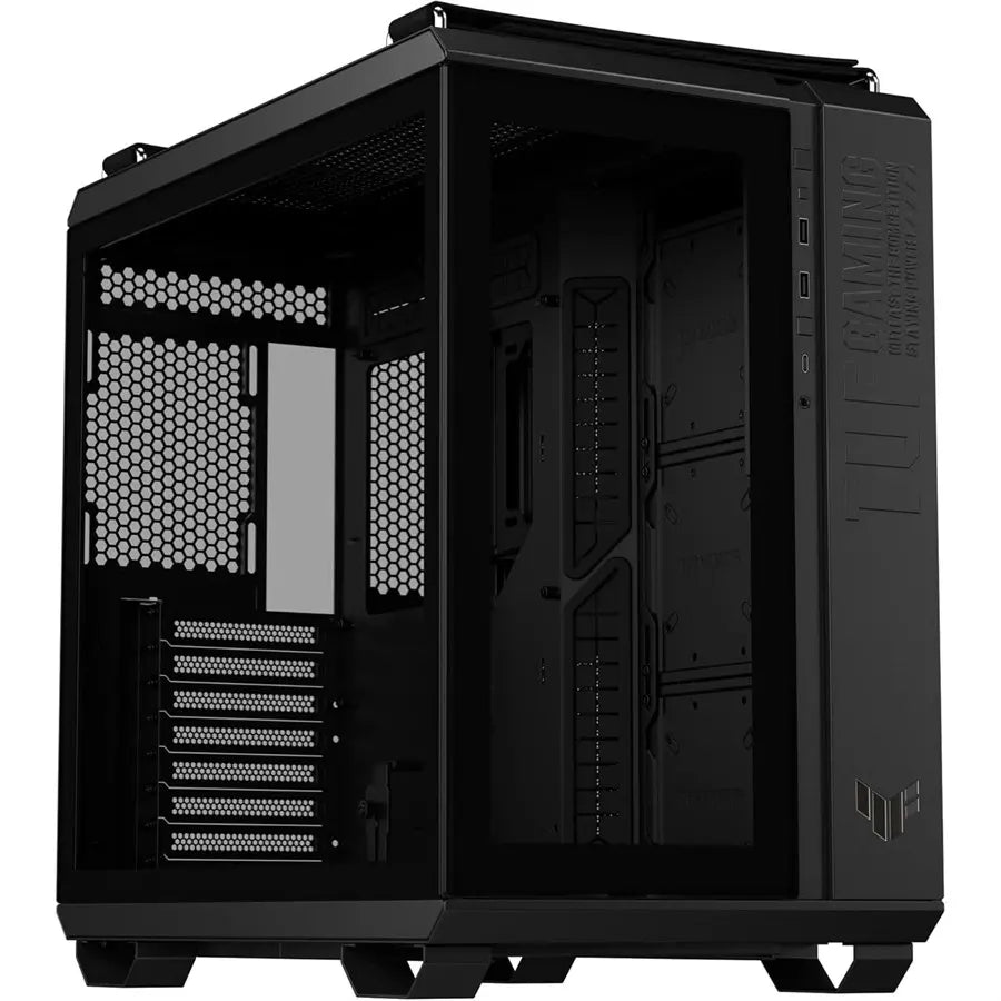 Asus TUF Gaming GT502 ATX Gaming Case, Black, Dual Chamber Chassis