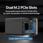 QNAP TS-464-8G 4 Bay High-Performance Desktop NAS Enclosure | Diskless