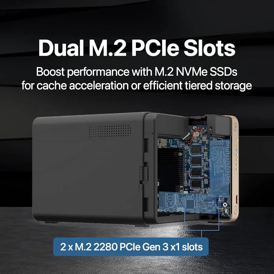 QNAP TS-464-8G 4 Bay High-Performance Desktop NAS Enclosure | Diskless