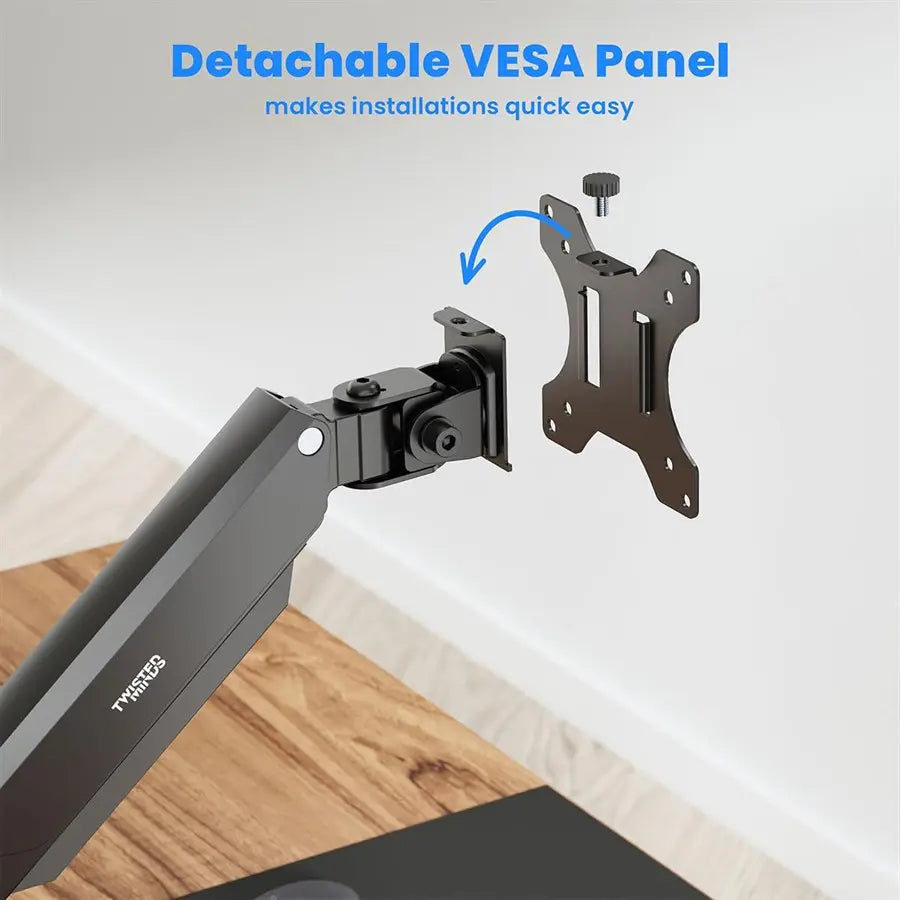 Twisted Minds TM-26-C06 Monitor Arm, Aluminum, Slim, Mechanical Spring
