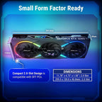 PNY NVIDIA GeForce RTX 5060 Ti Epic-X ARGB OC Triple Fan Graphics Card, 16GB GDDR7, 128-Bit, Boost 2692MHz, PCIe 5.0, HDMI and DP 2.1, 2-Slot, SFF-Ready, VCG5060T16TFXXPB1-O